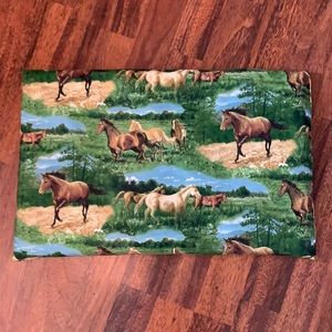 Handmade Decorative Pillow Horses